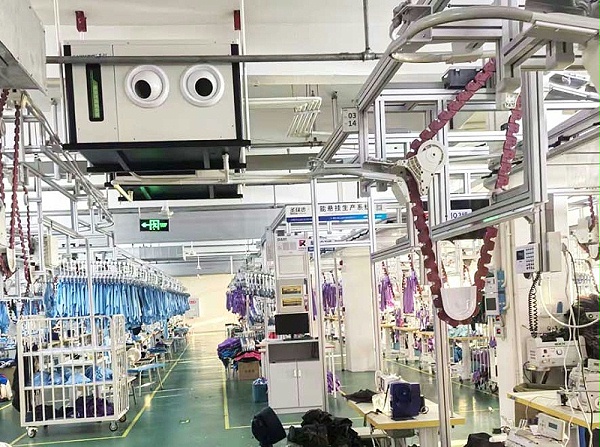 纺织厂车间空调，应用蒸发冷省电空调-卧式射流空调