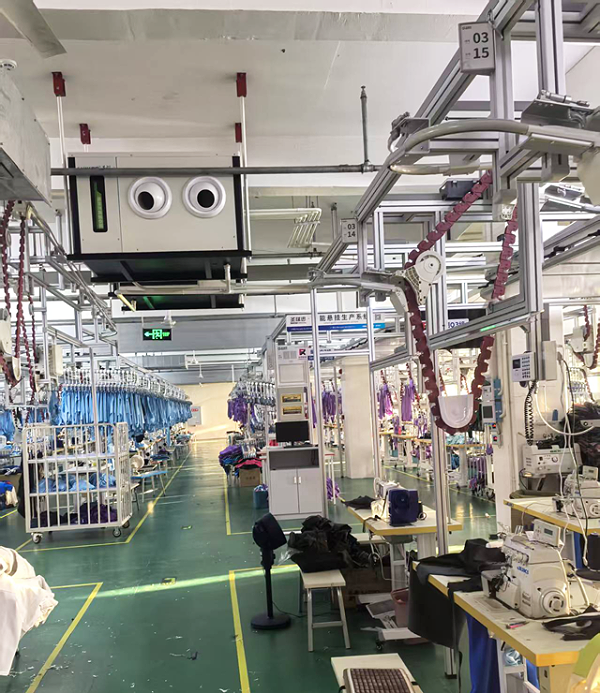 工业厂房内部降温解决方案：蒸发冷省电空调高效节能新选择