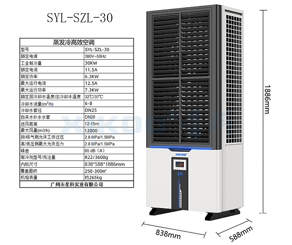 立式双风口30-参数图