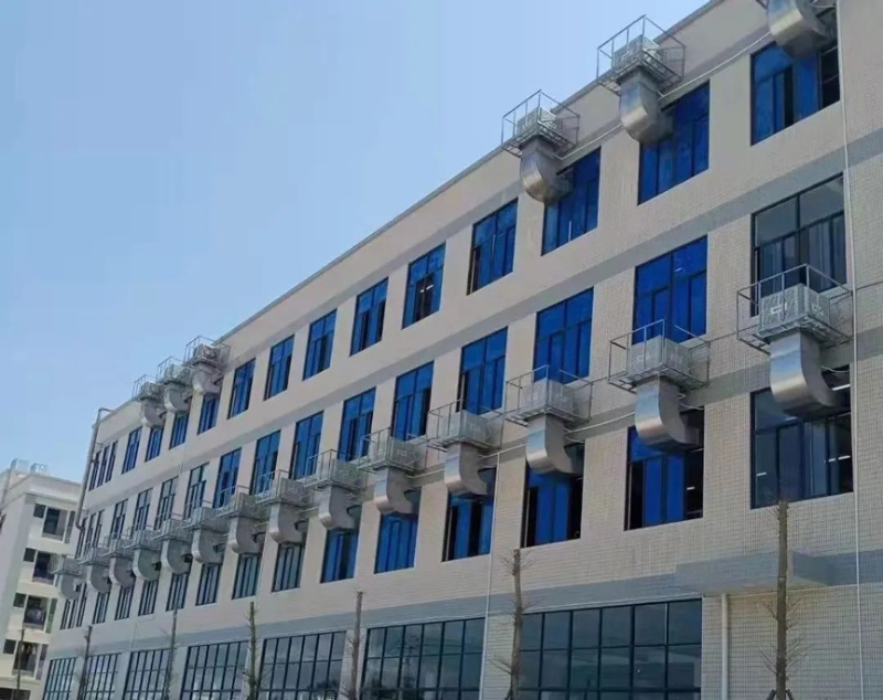 组装零部件厂房车间通风降温，应用工业环保空调冷风机