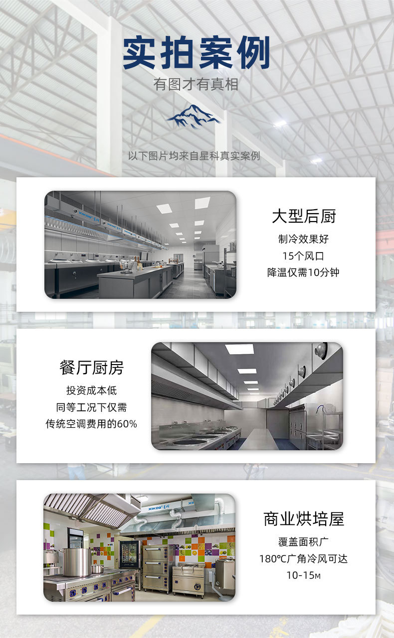 星科厨房空调应用降温案例