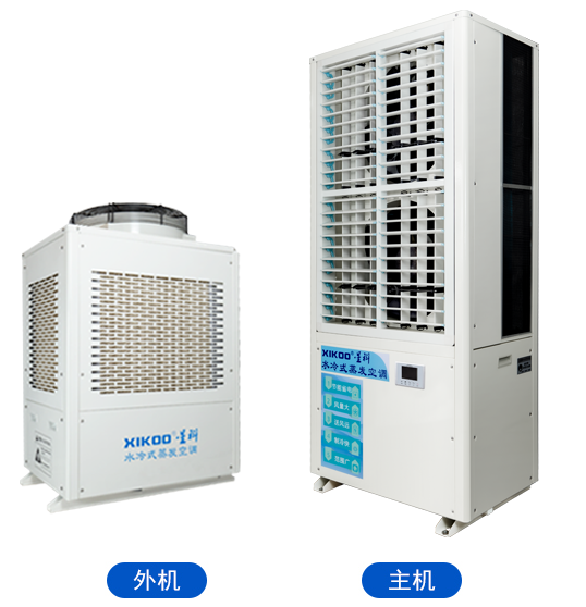 蒸发冷省电空调-厂房降温设备-工业省电空调-水冷式蒸发空调组合图