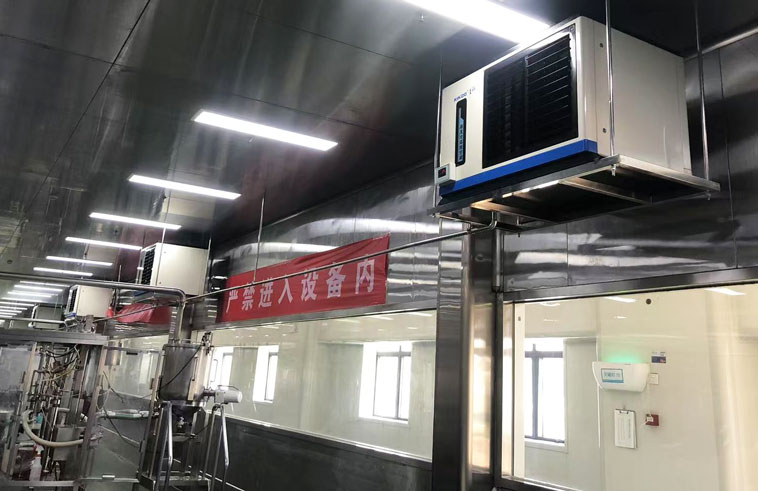 食品加工车间制冷降温，应用蒸发冷省电空调-卧式轴流（壁挂式节能省电空调 ）