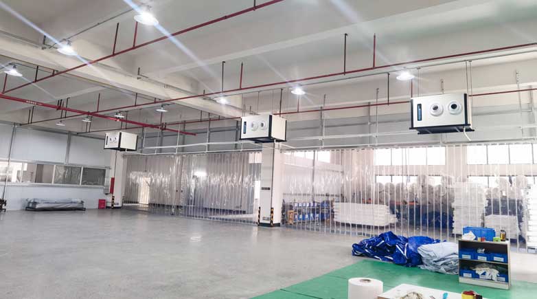 纺织厂生产车间整体制冷降温，应用蒸发冷省电空调- 卧式射流机